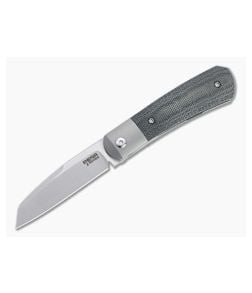 Pena Knives X Series KICKSTOP Flipper Apache Black Canvas Micarta Folding Knife - PK-KFA-KCM 1
