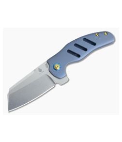 Kizer Cutlery c01c Sheepdog Flipper Blue Titanium Ki4488A - KC-KI4488A 1
