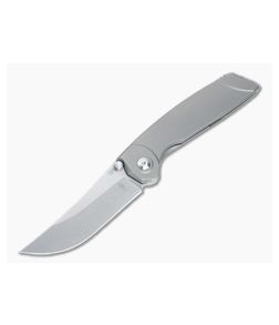 Kizer Shamshir Persian Stonewashed S35VN Titanium Frame Lock Folder KI4517 - KC-KI4517 1