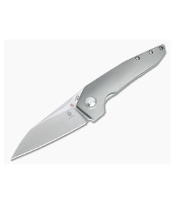 Kizer VK1 Vulpex Satin S35VN Titanium Frame Lock Flipper KI4565A1 - KC-KI4565A1 1