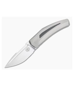 Tashi Bharucha Design Krypton 2 Satin CPM-154 Carbon Fiber Inlaid Kickstop Flipper - RK-KRY-02 1
