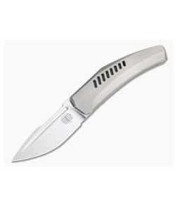 Tashi Bharucha Design Krypton 2 Satin CPM-154 Milled Titanium Kickstop Flipper - TBD-KRY-03 1