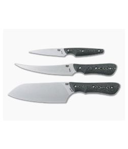 Smith & Sons Essential Kitchen Set AEB-L Ravina Richlite 3-Piece Fixed Blade Set - SS-KITCHN-RICH 1