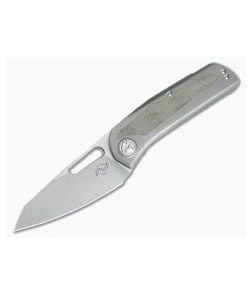 Liong Mah Design KUF v2 Green Micarta Top Flipper M390 - LMD-KUF2-GM 1