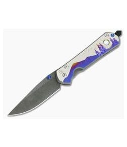 Chris Reeve Large Sebenza 21 Unique Night Sky w/Big Dipper and Nichols Damascus - CRK-L21-1058-02 1