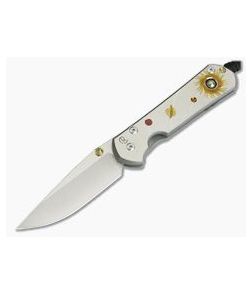 Chris Reeve Large Sebenza 21 Solar System Unique Graphic Pyrite Cabochon 1112-010 - CRK-L21-1112-010 1