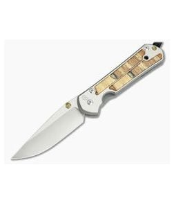 Chris Reeve Large Sebenza 21 Spalted Beech Wood Inlays 1162-003 - CRK-L21-1162-003 1