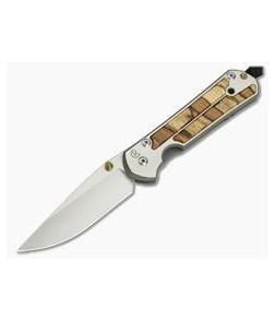 Chris Reeve Large Sebenza 21 Spalted Beech Wood Inlays 1162-004 - CRK-L21-1162-004 1
