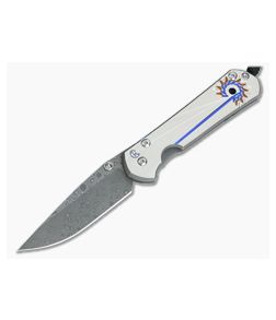 Chris Reeve Damascus Large Sebenza 21 Unique Graphic - CRK-L21-1184 1
