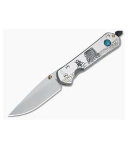 Chris Reeve Large Sebenza 21 CGG Lunar Landing w/Chrysocolla Cabochon - CRK-L21-1260 1