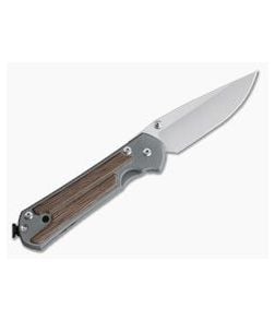 Chris Reeve Large Sebenza 21 Left Handed Natural Canvas Micarta Drop Point L21-1263 - CRK-L21-1263 1