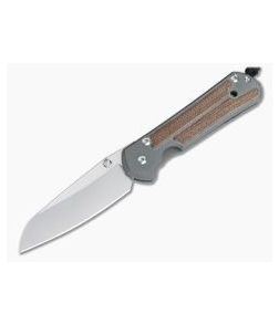 Chris Reeve Large Sebenza 21 Insingo Natural Canvas Micarta Inlays - CRK-L21-1264 1