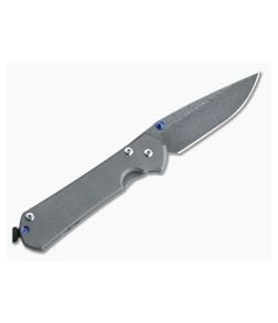 Chris Reeve Large Sebenza 31 Left Handed Drop Point Boomerang Damascus Folder 001 - CRK-L31-1003-001 1