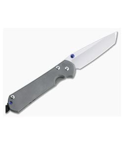 Chris Reeve Large Sebenza 31 Left Hand Tanto Stonewashed Magnacut Titanium Folder - CRK-L31-1011 1