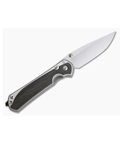 Chris Reeve Large Sebenza 31 Left Handed Bog Oak Inlay Folder - CRK-L31-1101 1