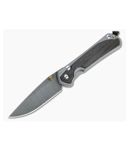 Chris Reeve Large Sebenza 31 Ladder Damascus Bog Oak Inlay Folder - CRK-L31-1104 1