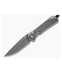 Chris Reeve Large Sebenza 31 Raindrop Damascus Bog Oak Inlay Folder - CRK-L31-1106 1