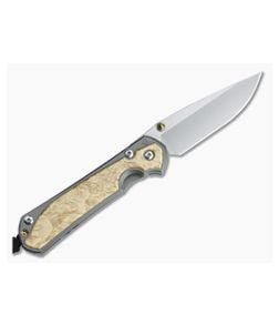 Chris Reeve Large Sebenza 31 Left Handed Box Elder Inlay Folding Knife 001 - CRK-L31-1109-001 1