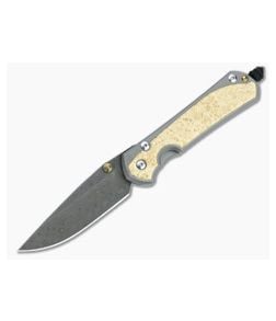 Chris Reeve Large Sebenza 31 Raindrop Damascus Box Elder Inlay Folder - CRK-L31-1114 1