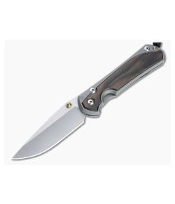 Chris Reeve Large Sebenza 31 Drop Point S45VN Macassar Ebony Inlay Folding Knife 006 - CRK-L31-1116-006 1