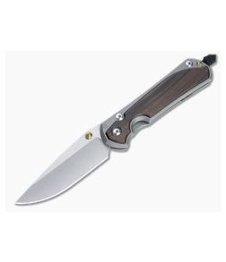 Chris Reeve Large Sebenza 31 Drop Point S45VN Macassar Ebony Inlay Folding Knife 009 - CRK-L31-1116-009 1