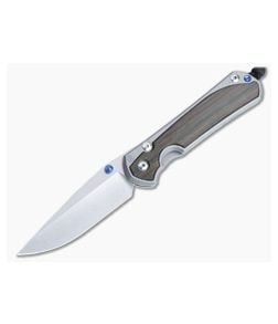 Chris Reeve Large Sebenza 31 Macassar Ebony Inlays Blue Double Lugs Folder L31-1116-011 - CRK-L31-1116-011 1