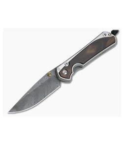 Chris Reeve Large Sebenza 31 Macassar Ebony Inlay Boomerang Damascus Drop Point - CRK-L31-1118 1