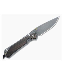 Chris Reeve Large Sebenza 31 Left Handed Titanium Folder Macassar Ebony Inlays Boomerang Damascus Drop Point L31-1119-003 - CRK-L31-1119-003 1