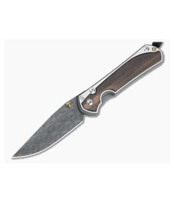 Chris Reeve Large Sebenza 31 Macassar Ebony Inlay Raindrop Damascus Folder 001 - CRK-L31-1122-001 1