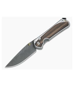 Chris Reeve Large Sebenza 31 Macassar Ebony Inlay Raindrop Damascus Folder - CRK-L31-1122 1