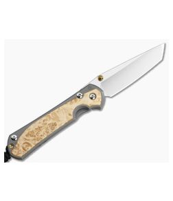 Chris Reeve Large Sebenza 31 Left Hand Tanto Box Elder - CRK-L31-1133-001 1