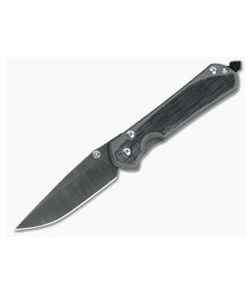Chris Reeve Large Sebenza 31 Black Canvas Micarta Inlays Ladder Damascus Folder - CRK-L31-1204 1