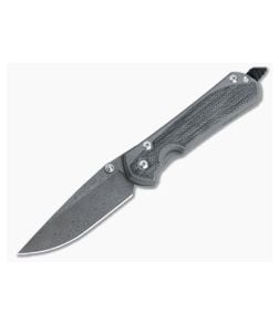 Chris Reeve Large Sebenza 31 Black Canvas Micarta Inlay Raindrop Damascus Drop Point 001 - CRK-L31-1206-001 1