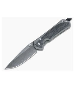 Chris Reeve Large Sebenza 31 Black Canvas Micarta Inlay Raindrop Damascus Folder 002 - CRK-L31-1206-002 1