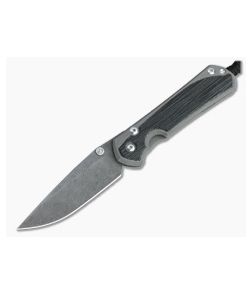 Chris Reeve Large Sebenza 31 Black Canvas Micarta Inlay Raindrop Damascus Folder 005 - CRK-L31-1206-005 1