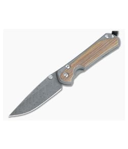Chris Reeve Large Sebenza 31 Boomerang Damascus Natural Micarta Inlay Folding Knife 001 - CRK-L31-1214-001 1