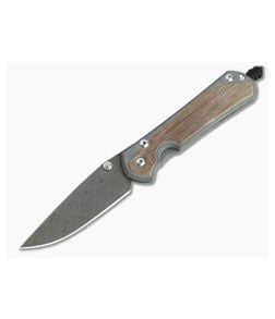 Chris Reeve Large Sebenza 31 Raindrop Damascus Natural Micarta Inlay Folding Knife - CRK-L31-1218 1
