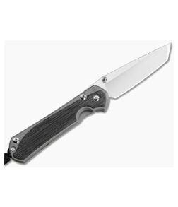 Chris Reeve Large Sebenza 31 Left Hand Tanto Black Micarta Glass Blasted - CRK-L31-1233 1