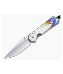 Chris Reeve Large Sebenza 31 S45VN Unique Graphic Titanium Folding Knife 008 - CRK-L31-1400-008 1