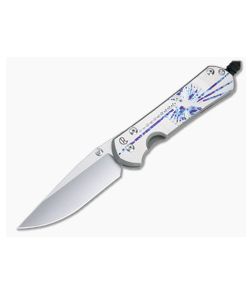 Chris Reeve Large Sebenza 31 S45VN Unique Graphic Titanium Folding Knife 009 - CRK-L31-1400-009 1