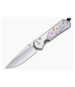 Chris Reeve Large Sebenza 31 S45VN Unique Graphic Titanium Folding Knife 010 - CRK-L31-1400-010 1