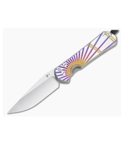 Chris Reeve Large Sebenza 31 S45VN Unique Graphic Titanium Folding Knife 011 - CRK-L31-1400-011 1