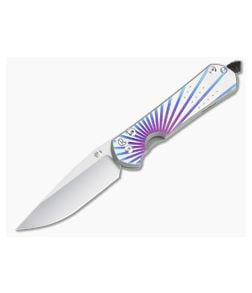 Chris Reeve Large Sebenza 31 S45VN Unique Graphic Titanium Folding Knife 012 - CRK-L31-1400-012 1