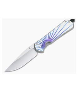 Chris Reeve Large Sebenza 31 S45VN Unique Graphic Titanium Folding Knife 013 - CRK-L31-1400-013 1