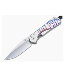 Chris Reeve Large Sebenza 31 S45VN Unique Graphic Titanium Folding Knife 015 - CRK-L31-1400-015 1