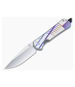 Chris Reeve Large Sebenza 31 Titanium Folder Unique Graphic MagnaCut Drop Point Blade 017 - CRK-L31-1400-017 1