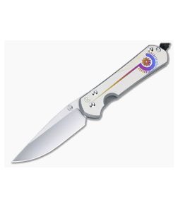 Chris Reeve Large Sebenza 31 Titanium Folder Unique Graphic MagnaCut Drop Point Blade 021 - CRK-L31-1400-021 1