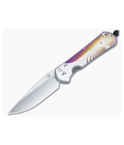 Chris Reeve Large Sebenza 31 Titanium Folder Unique Graphic MagnaCut Drop Point Blade 022 - CRK-L31-1400-022 1