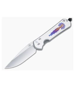 Chris Reeve Large Sebenza 31 Titanium Folder Unique Graphic MagnaCut Drop Point Blade 025 - CRK-L31-1400-025 1