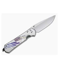 Chris Reeve Large Sebenza 31 Left Handed Unique Graphic Drop Point 001 - CRK-L31-1401-001 1